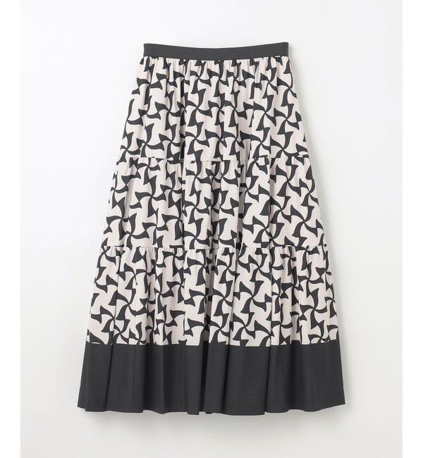 GRACE CONTINENTAL「リボンプリントスカート」|スカート|