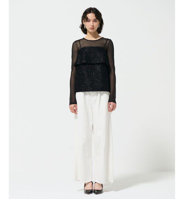 Diagram「フリンジジャガードノースリーブ トップ」|その他|