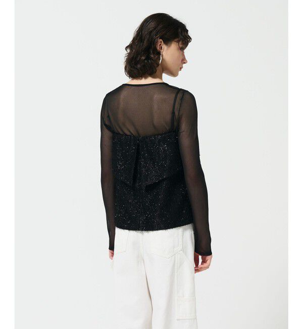 Diagram「フリンジジャガードノースリーブ トップ」|その他|