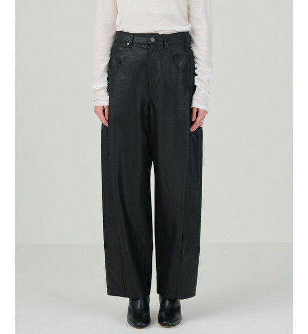 Diagram「クラッシュレザーエッグパンツ」|その他|ブラック