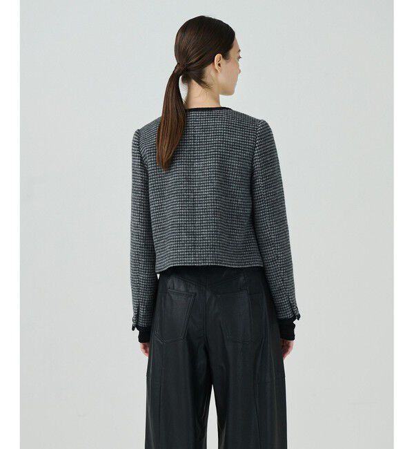 Diagram「シャギーチェックノーカラージャケット」|ノーカラージャケット|