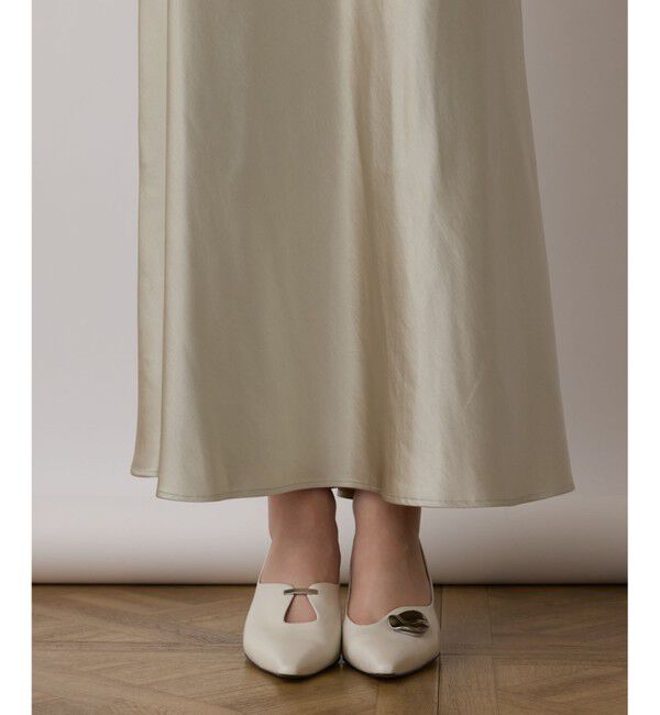 GRACE CONTINENTAL「サテンストレッチイージースカート」|スカート|