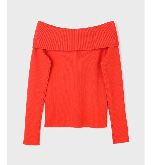  「オフショルリブニットトップ」|ニット・セーター|