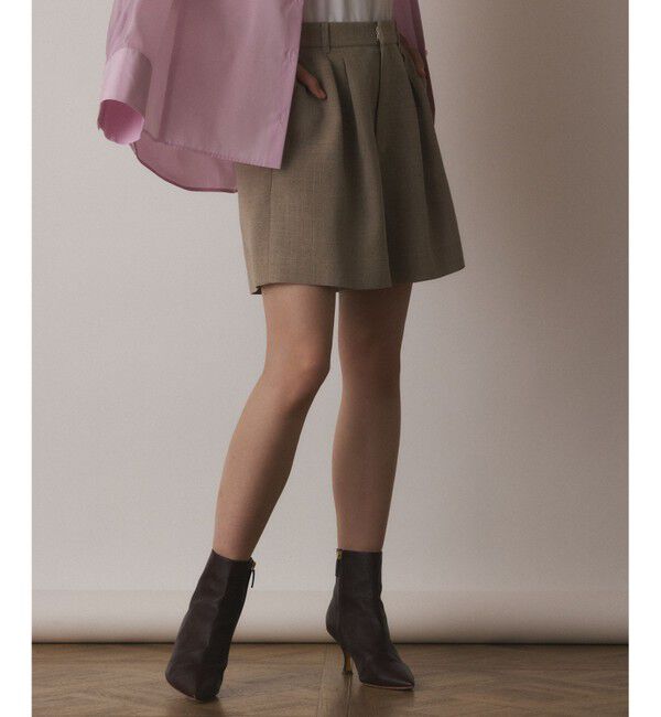  「リネンライクショートパンツ」|その他|ベージュ