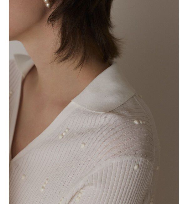 Diagram「ビジューリブニットトップ」|ニット・セーター|