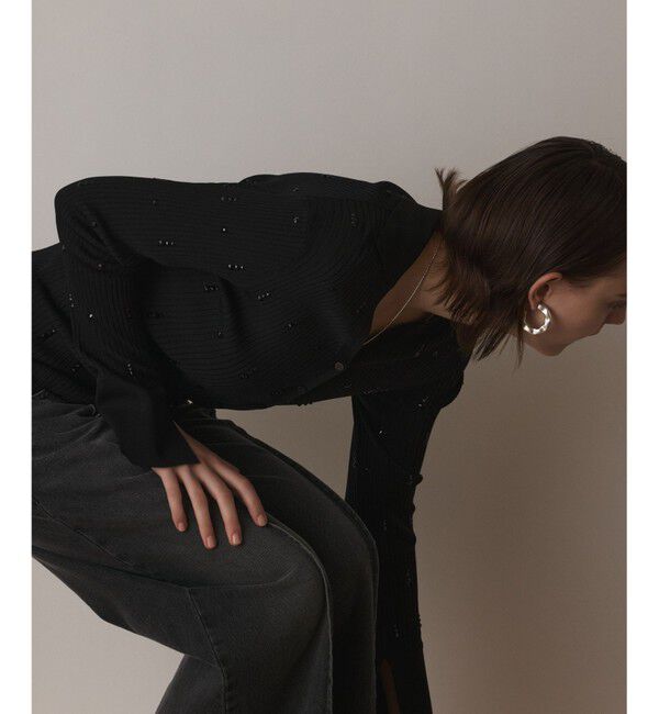 Diagram「ビジューリブニットトップ」|ニット・セーター|