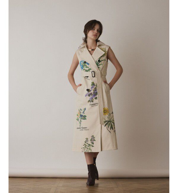 Diagram「プリントトレンチワンピース」|ワンピース|