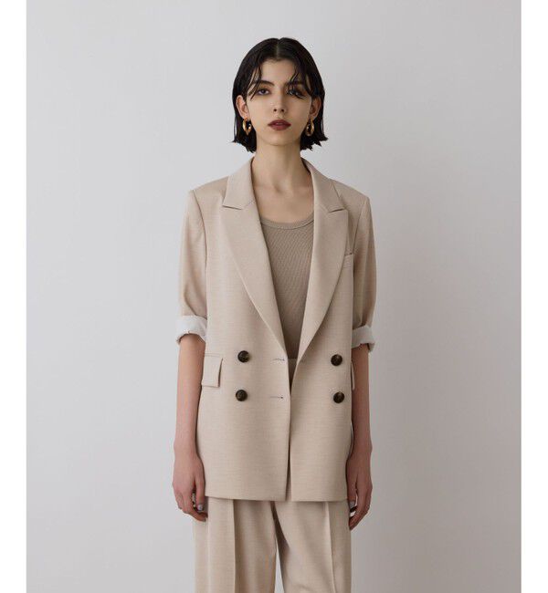 Diagram「スラブストレッチテーラージャケット」|テーラードジャケット|ベージュ