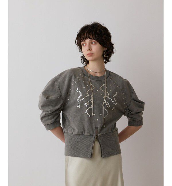 GRACE CONTINENTAL「ピグメントショートトップ」|Tシャツ・カットソー|