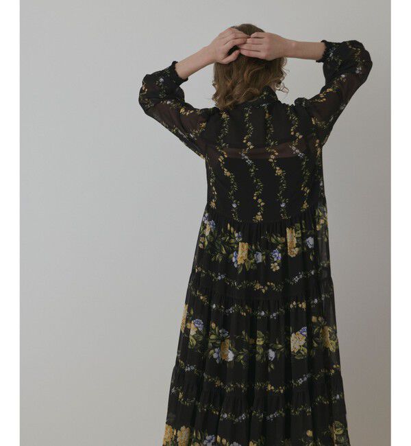 Diagram「フラワープリントティアードワンピース」|ワンピース|