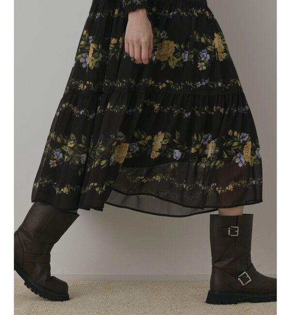 Diagram「フラワープリントティアードワンピース」|ワンピース|