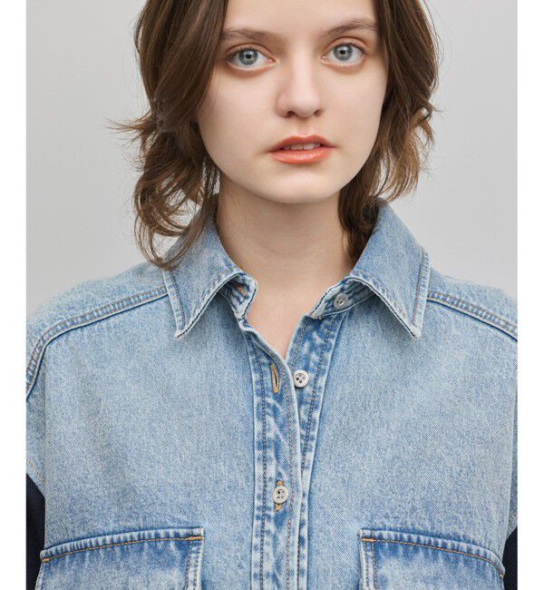 Diagram「ニットスリーブデニムワンピース」|ワンピース|