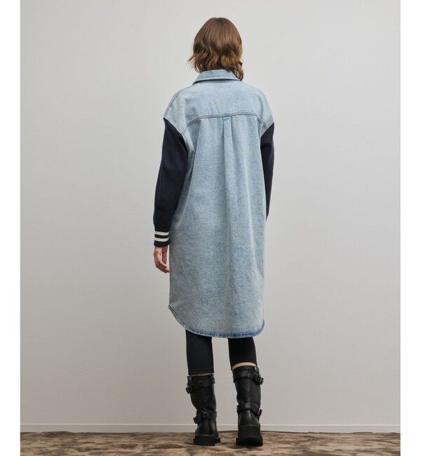 Diagram「ニットスリーブデニムワンピース」|ワンピース|