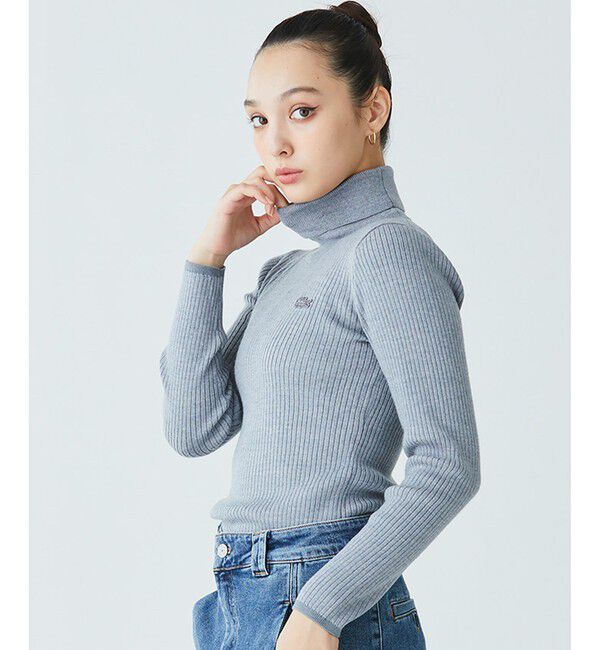 LACOSTE「スリムフィット ウール ウォッシャブル タートルネックセーター」|ニット・セーター|