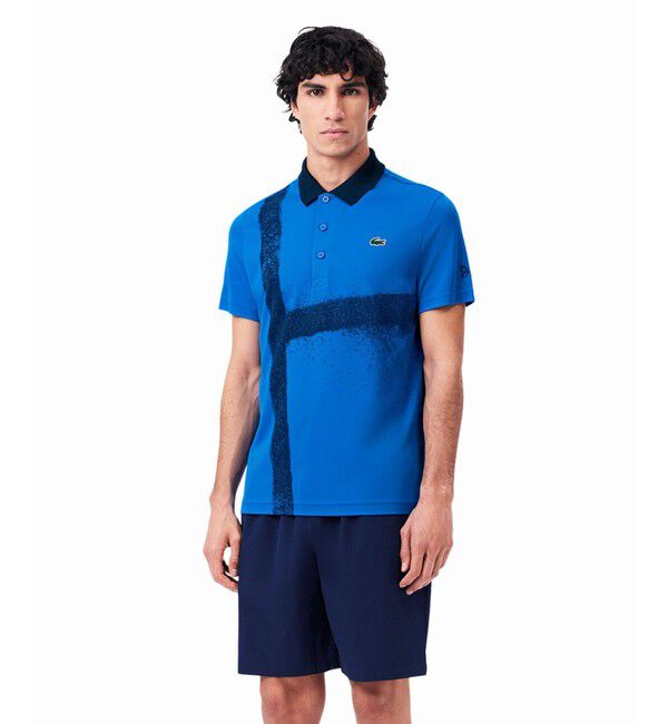 LACOSTE「UPF50 UVカット『ジョコビッチ』コートライン ウルトラドライポロシャツ」|ポロシャツ|