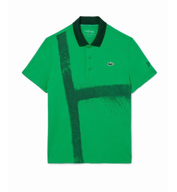 LACOSTE「UPF50 UVカット『ジョコビッチ』コートライン ウルトラドライポロシャツ」|ポロシャツ|グリーン