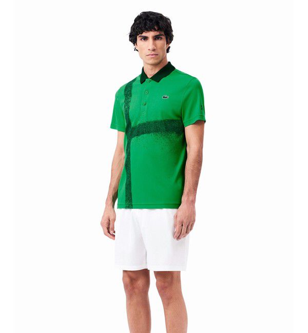 LACOSTE「UPF50 UVカット『ジョコビッチ』コートライン ウルトラドライポロシャツ」|ポロシャツ|