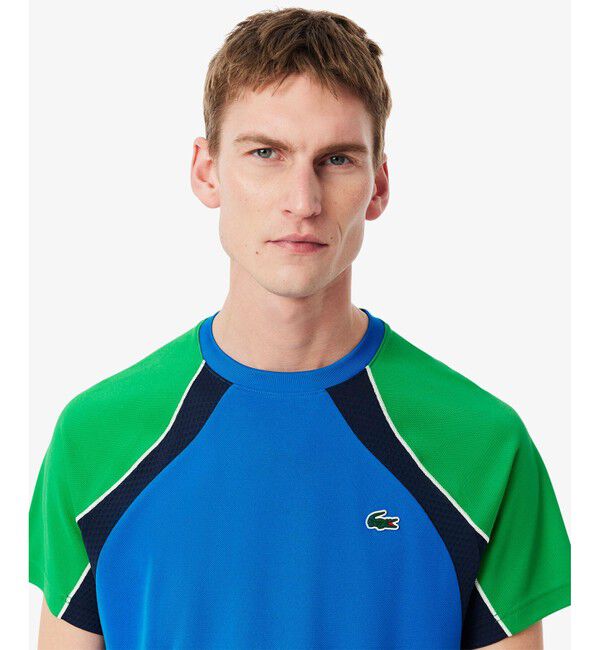 LACOSTE「配色パネルテニスTシャツ」|Tシャツ・カットソー|