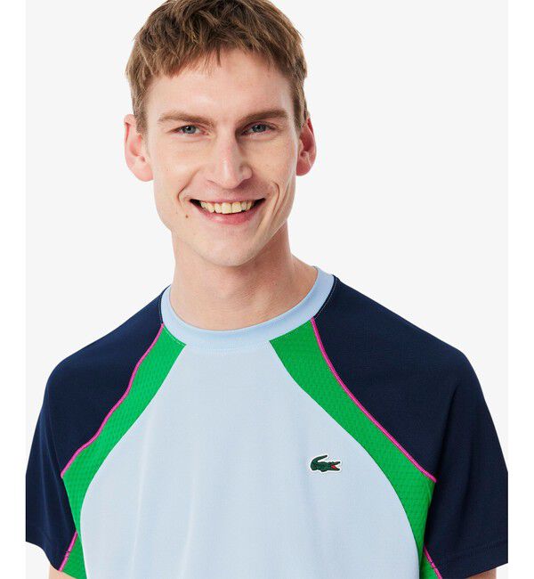 LACOSTE「配色パネルテニスTシャツ」|Tシャツ・カットソー|