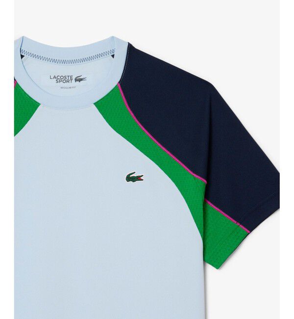 LACOSTE「配色パネルテニスTシャツ」|Tシャツ・カットソー|
