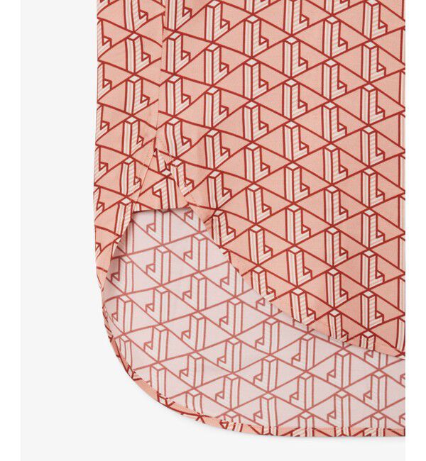 LACOSTE「ウィメンズオープンカラーモノグラムシャツ」|シャツ・ブラウス|