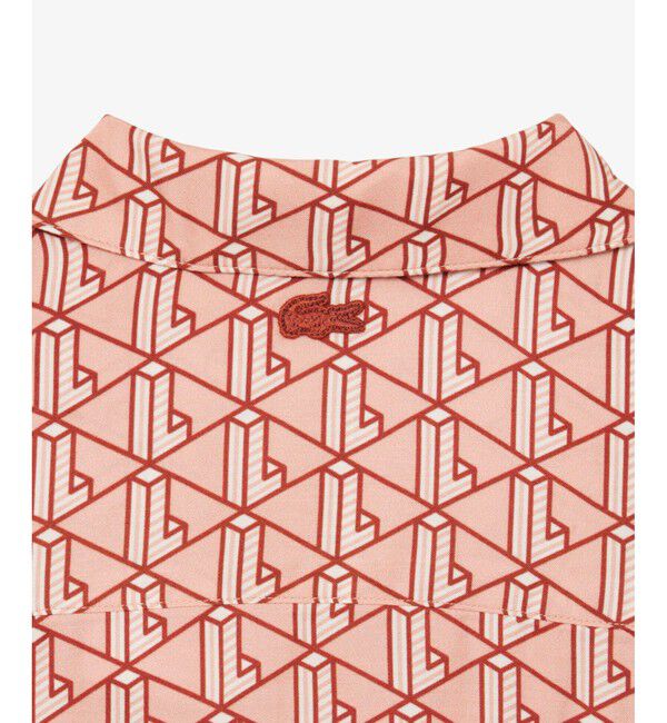 LACOSTE「ウィメンズオープンカラーモノグラムシャツ」|シャツ・ブラウス|