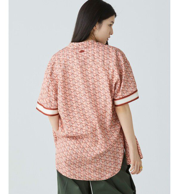 LACOSTE「ウィメンズオープンカラーモノグラムシャツ」|シャツ・ブラウス|
