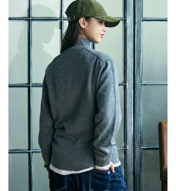 LACOSTE「ハイネックハーフジップ ウールニットセーター」|ニット・セーター|
