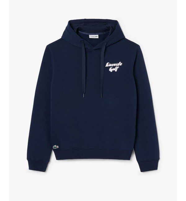 LACOSTE「プレイヤーバックプリントスウェットフーディー」|パーカー|