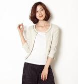  「RINERO麻ブレード付きノーカラージャケット」|ノーカラージャケット|