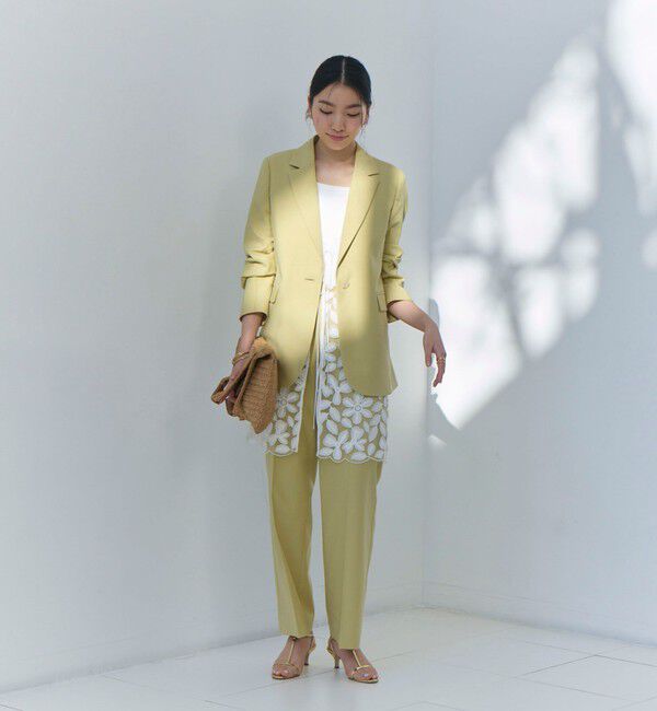 NOLLEY'S「《セットアップ対応》ウォッシャブル麻混ストレッチテーラードジャケット」|テーラードジャケット|