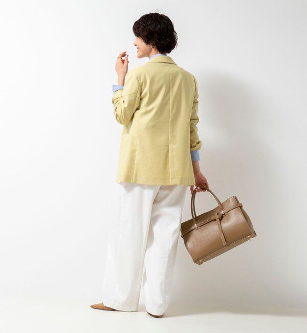 NOLLEY'S「《セットアップ対応》ウォッシャブル麻混ストレッチテーラードジャケット」|テーラードジャケット|