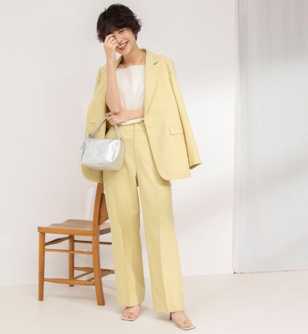 NOLLEY'S「《セットアップ対応》ウォッシャブル麻混ストレッチテーラードジャケット」|テーラードジャケット|