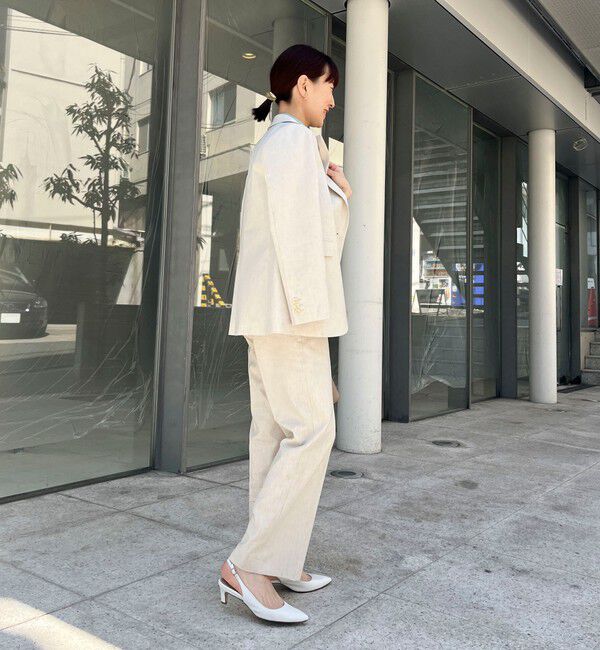 NOLLEY'S「《セットアップ対応》ウォッシャブル麻混ストレッチテーラードジャケット」|テーラードジャケット|