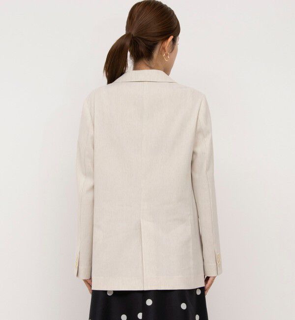 NOLLEY'S「《セットアップ対応》ウォッシャブル麻混ストレッチテーラードジャケット」|テーラードジャケット|