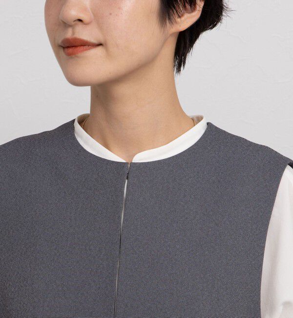 NOLLEY'S「《セットアップ対応》バーズアイペプラムジレ」|ベスト・ジレ|