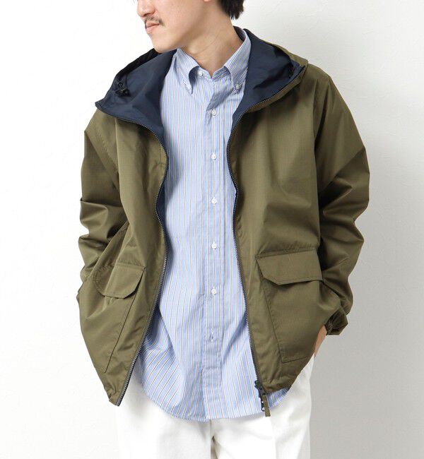 NOLLEY'S goodman「【TAION/タイオン】別注クジラ刺繍 リバーシブルダブルジップパーカー 25SS」|パーカー|オリーブ