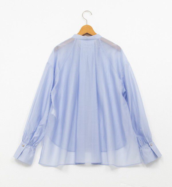 NOLLEY'S「バンドカラーシアーブラウス」|シャツ・ブラウス|