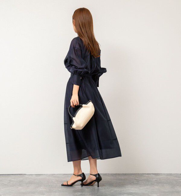 NOLLEY'S「バンドカラーシアーブラウス」|シャツ・ブラウス|