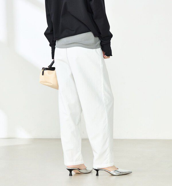 NOLLEY'S「ウォッシャブル多機能ウエストフリルテーパードパンツ」|その他|
