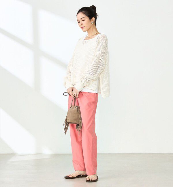 NOLLEY'S「ウォッシャブル多機能ウエストフリルテーパードパンツ」|その他|