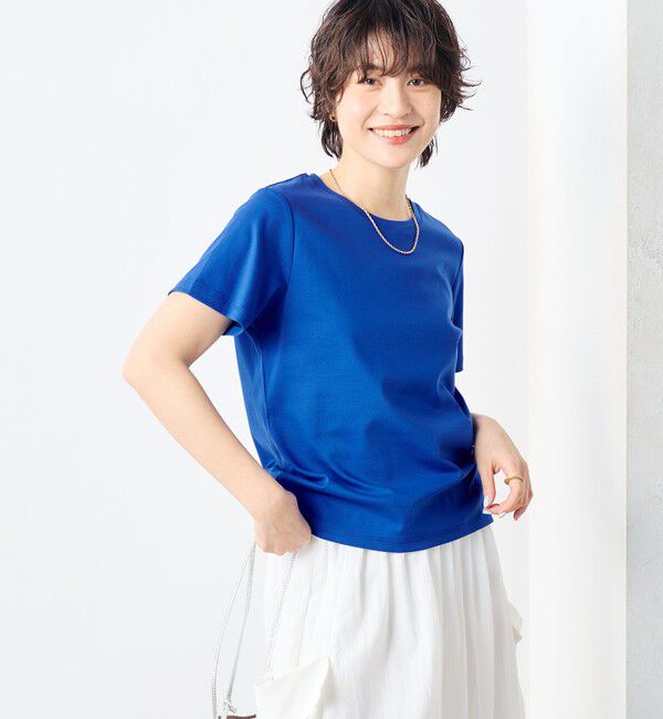 NOLLEY'S「高機能 LA＋スムースTシャツ」|Tシャツ・カットソー|ブルー