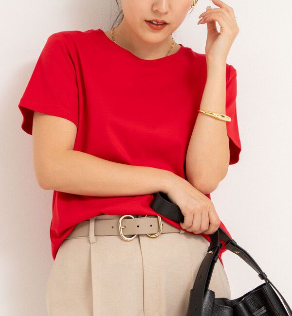 NOLLEY'S「高機能 LA＋スムースTシャツ」|Tシャツ・カットソー|レッド