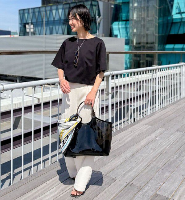 NOLLEY'S「刺繍ショートTシャツ」|Tシャツ・カットソー|