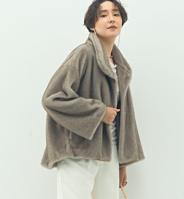 NOLLEY'S sophi「ECOPELフェイクファーショートコート」|その他|