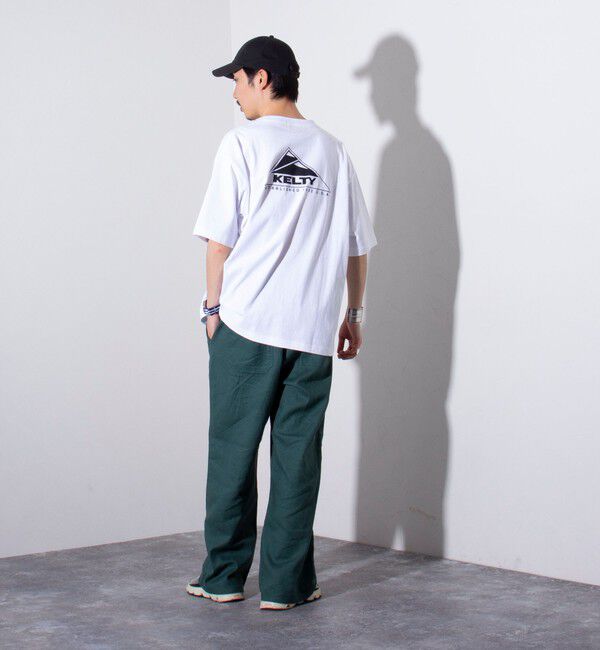 GLOSTER「【KELTY&times;GLOSTER】別注  ケルティワンポイントワッペン バックプリントTシャツ」|Tシャツ・カットソー|