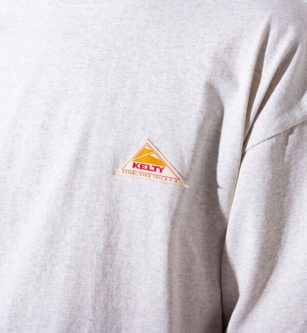 GLOSTER「【KELTY&times;GLOSTER】別注  ケルティワンポイントワッペン バックプリントTシャツ」|Tシャツ・カットソー|