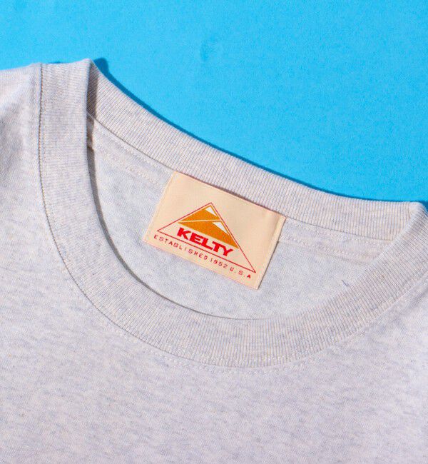 GLOSTER「【KELTY&times;GLOSTER】別注  ケルティワンポイントワッペン バックプリントTシャツ」|Tシャツ・カットソー|