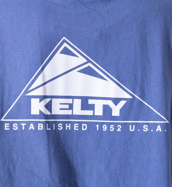 GLOSTER「【KELTY&times;GLOSTER】別注  ケルティワンポイントワッペン バックプリントTシャツ」|Tシャツ・カットソー|