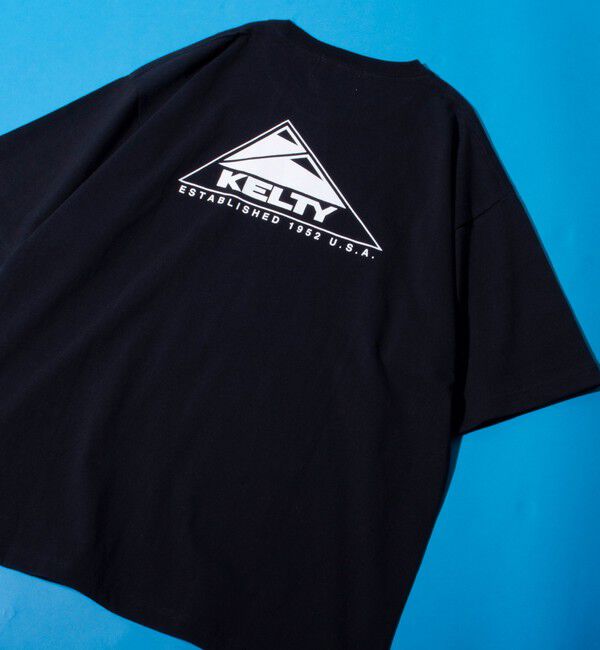 GLOSTER「【KELTY&times;GLOSTER】別注  ケルティワンポイントワッペン バックプリントTシャツ」|Tシャツ・カットソー|